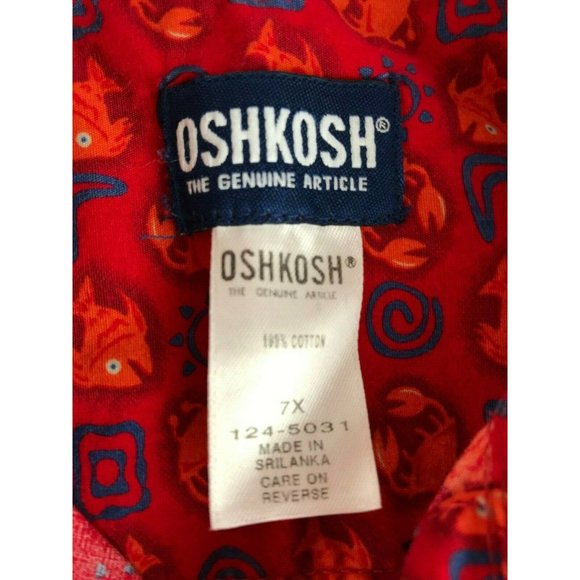 Osh Kosh Kid's Boys Button Up Collared Shirt 7x - Picture 3 of 12